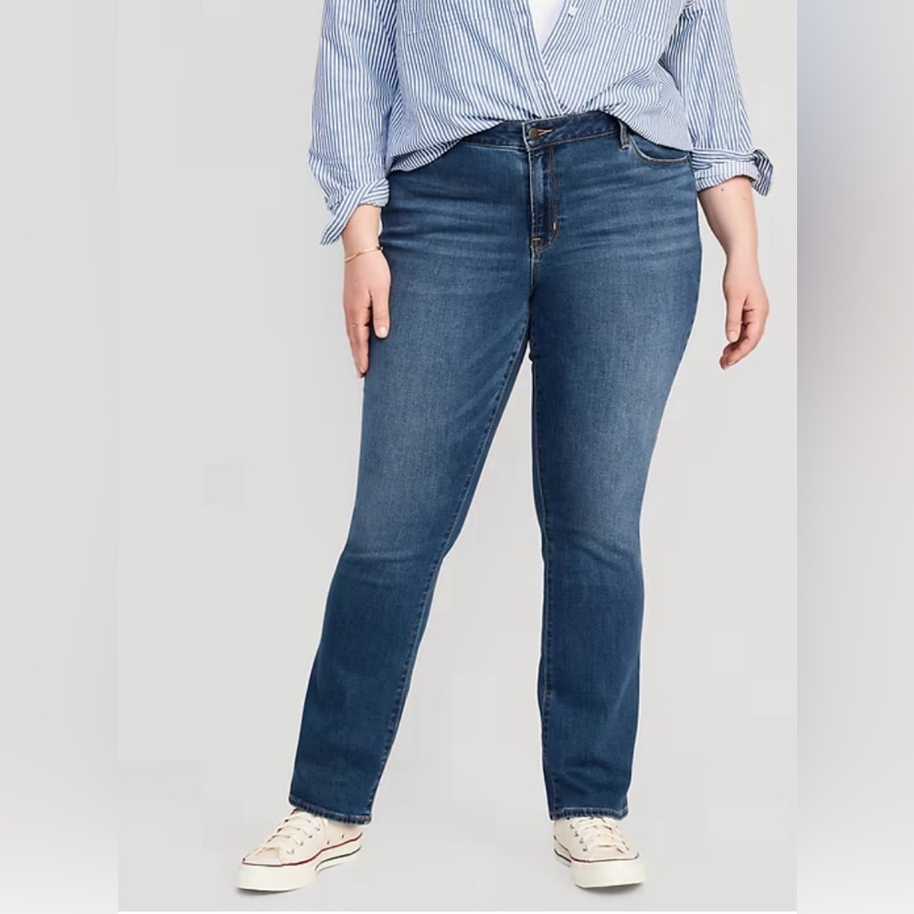 Old Navy Women's Plus Blue Bootcut Jeans